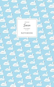 Quick Witted Coconut Swan Notebook - Ruled Pages - 5x8 - Premium (Blue)