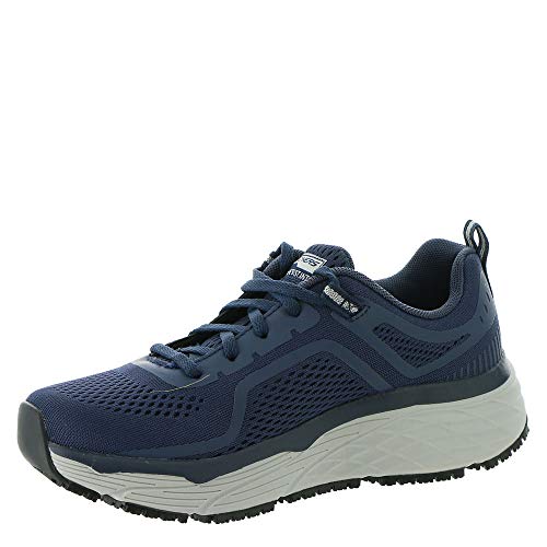 Skechers Skechers Women's Work Max Cushioning Elite SR - Banham Sneaker, Navy/Gray, 9.5
