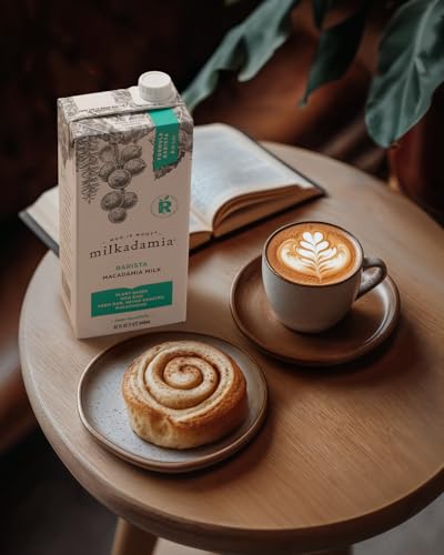 image for Milkadamia Barista Macadamia Milk, Excellent Source of Calcium, Plant 