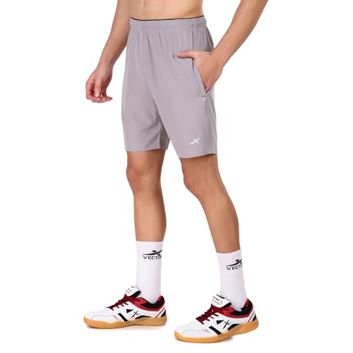 Image of VECTOR X Solid Men Sports Shorts Polyester with Right Pocket (Pack of 1)