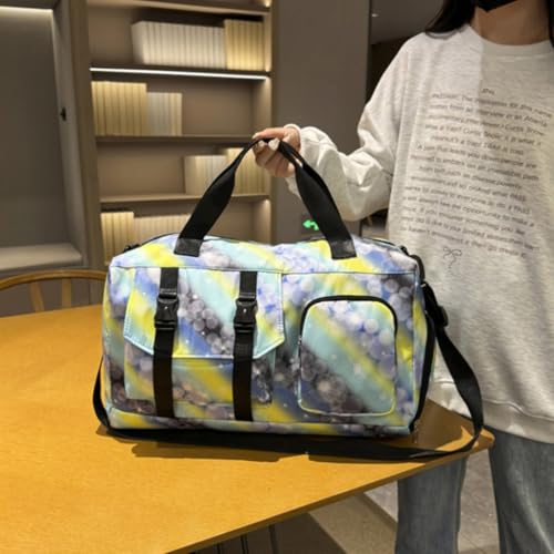 Bolsa de gimnasio moderna rosa degradado de 27x22x45cm con capacidad ampliada 3