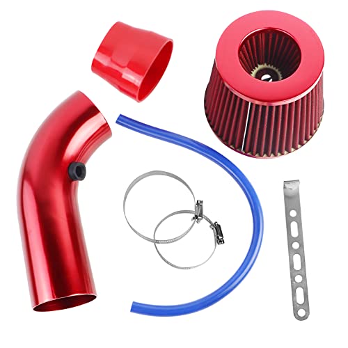 FLYPIG Universal 3\" Cold Air Intake Filter Induction Pipe Power Flow Hose System Kit