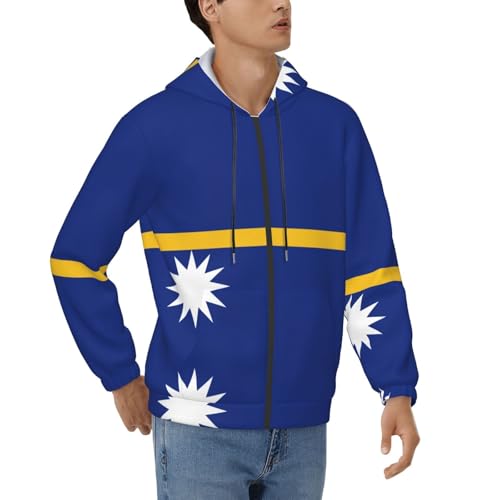 Sweat à capuche homme motif Nauru parfait pour vos sorties décontractées