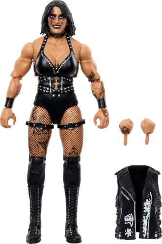 Mattel WWE Elite Action Figure & Accessories Series #117 6-inch Collectible Rhea Ripley with 25 Articulation Points & Swappable Hands