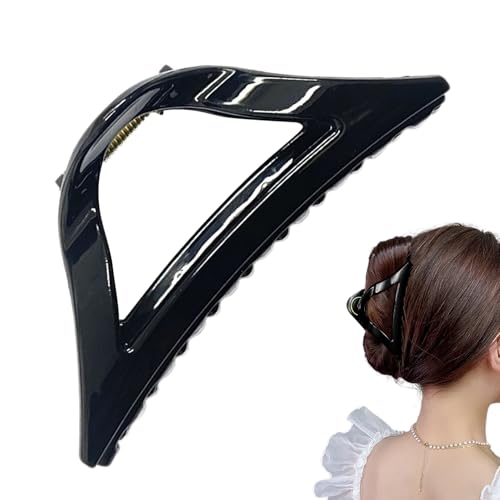 Fermaglio per capelli a triangolo, in silicone, antiscivolo, per una presa salda e un supporto confortevole per tutto il giorno, design ergonomico flessibile con di tensione a molla