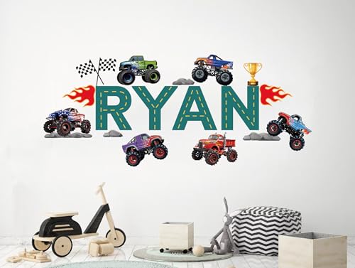Vinilo Decorativo Monster Truck para Pared Infantil miniatura 4