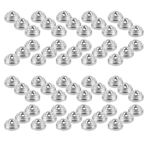 TOYANDONA 500 Unidades Botones Redondos de Aleación de Aluminio Plata para Tapicería de Sofá y Muebles, Instalación Fácil para Proyectos DIY y Decoración del Hogar