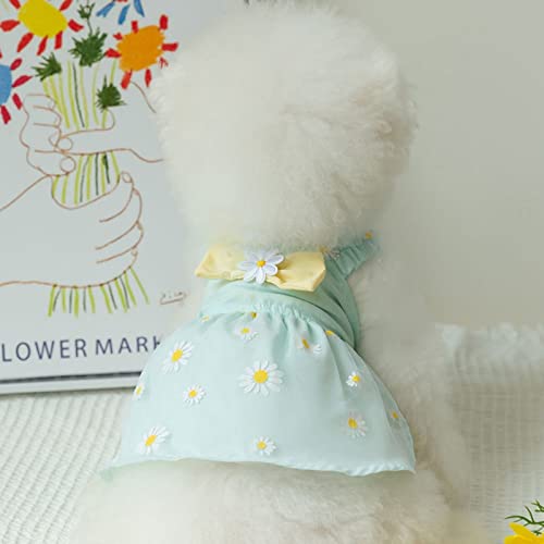 Flowers Elegant Princess Small Dog Dress Spring Summer Dog Dresses Girls Puppy Lightweight Pet Dresses #TOP4