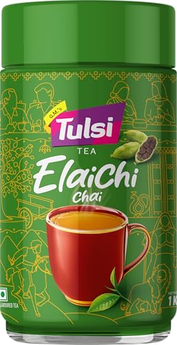 Tulsi Tea Elaichi Chai 1kg Jar|100% Natural Elaichi Tea Powder - Image 2