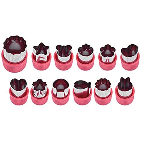 Gemüse Ausstechformen Set Edelstahl Frucht Ausstecher Gemüseschneider Obst Ausstecher Obst Plätzchen Cutter Tiere Form Gemüseausstecher Schutzgriff Cover