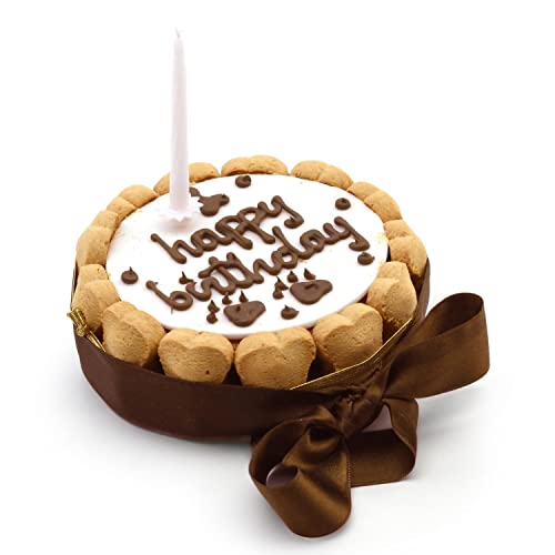 PetLove Gâteau d’Anniversaire pour Chien Tarte Happy Birthday • Dessert pour Chiens • Cadeau pour Chiens • Friandises pour Chiens Cover