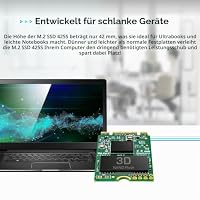 Transcend MTS420S 480GB M.2 2242 SSD SATA III – Interne Solid State Drive, bis zu 530/480 MB/s, 3D NAND Flash -TS480GMTS420S – Ansicht 5