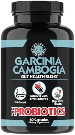 Angry Supplements Garcinia Cambogia with Probiotics, Gut Health M...