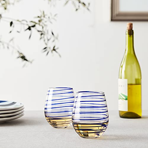 Kate-Spade-New-York-Charlotte-Street-2Pc-Stemless-Wine-Glass-2-Count-Pack-of-1-Blue Kate Spade New York Charlotte Street 2Pc Stemless Wine Glass 2 Count Pack of 1 Blue