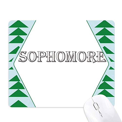Tapis de souris green pine tree black mots. en caoutchouc durable