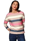 Street One Damen A319010 T-Shirt 3/4 Arm, Bright Winter Rose, 44