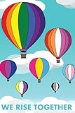 We Rise Together Empowering LGBTQ+ Notebook with Flip book Animation | Pride Edition Rainbow Lines | 140+ Quotes and Positive Affirmations | Std Int.