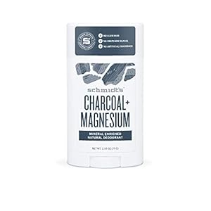 Schmidt’s Desodorante en Barra Vegano y Natural 24h Sin Aluminio Sin Fragancia Carbón y Magnesio 58ml