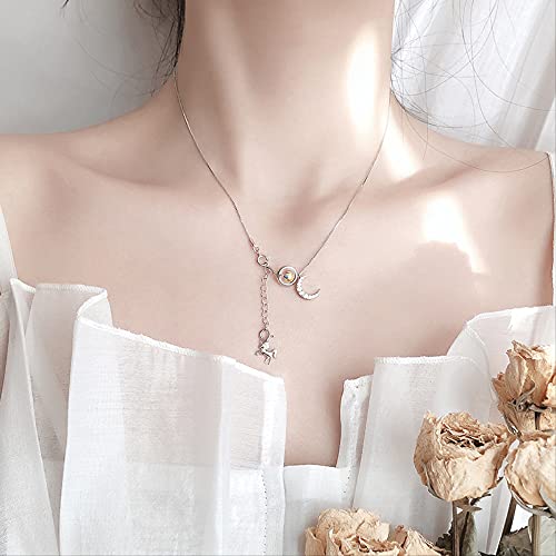 Collier cheval lune pendentif en pierre, le cadeau idéal pour fille - 5