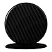 TRUE LINE Automotive Black Round Carbon Fiber Cup Holder Insert Interior Car Tray Anti Slip Pad