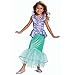 Produktbild Disney Offizielles Arielle Kostüm Mädchen, Meerjungfrau Kostüm Mädchen Prinzessin Ariel Kleid, Karneval Kostüm Kinder Meerjungfrauen Faschingskostum Geburstag Princess Mermaid Costume Kids Größ L