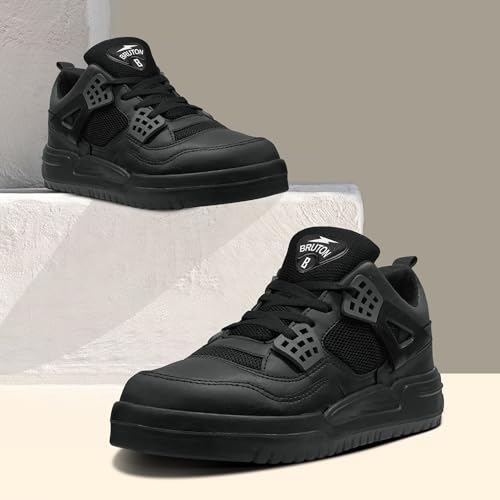 Image of BRUTON 362-BlazeX Premium Sneakers Casual Shoes Walking Shoes for Men-Black