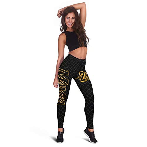 Los Angeles Mamba - Leggings de baloncesto para mujer, número 24 - negro - Medium Cover