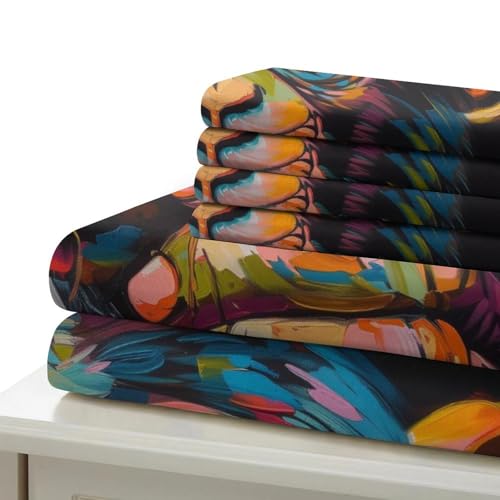 Housse de couette chimpanzé 140x200 parure de lit microfibre