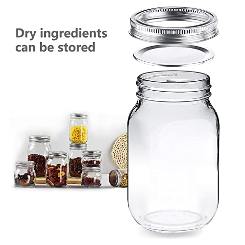 Cold Brew Ice Coffee Makers, Cold Brew Pitcher, Cold Brew Mason Jar With Brewer Filter, Flip Cap Lid, Durable Glass, 32 Oz (1 Quart) #TOP2