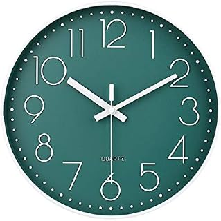 jomparis 12 Inch Battery Operated Silent Non-ticking Wall Clock, Quality Quartz Sweep Rose Gold Wall Clock for Home Bedroom School