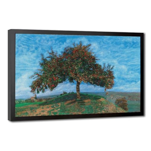 Pommier au bord du lac de Zurich Karl Mediz impression sur toile