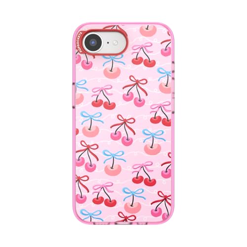 PopSockets iPhone 16E/17E Phone Case with MagSafe- Cherry Bows