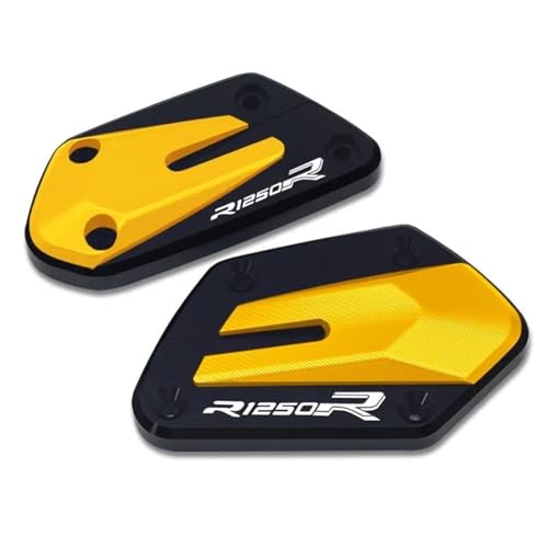 Couvercle de réservoir liquide frein BMW R1250R protection haut de gamme en aluminium jaune