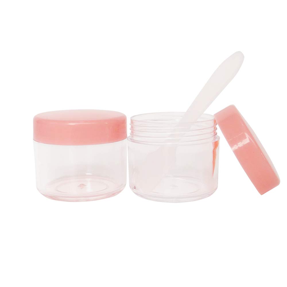 Wopanxye 20pcs 20ml Mini Travel Jars with Pink Lids for Cosmetics 20g Plastic Small Pot for Beauty Container Makeup Sample Eyeshadow - Image 4