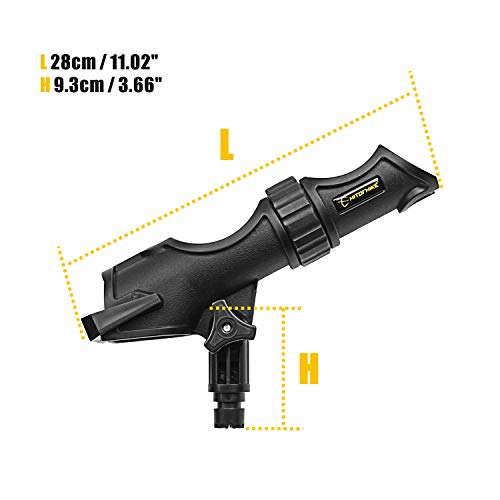 image for Hitorhike Fishing Rod Holder Universal Fit Kit with Mount Allows for 3