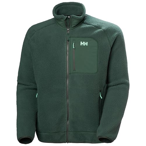 Helly Hansen Men's Panorama Pile Block Jacket, 390 Jungle Green, Large