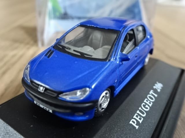 Amazon | HONGWELL Cararama 1/72 Peugeot 206 ブルー 青色 ホンウェル