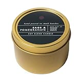 Picture of ScentAir Tin Candle - 3 oz. Soy Wax Blend Candle Hand Poured in Small Batches, Up to 20-Hour Burn Time, Seasonal Holiday Scent, Sage & Pomegranate
