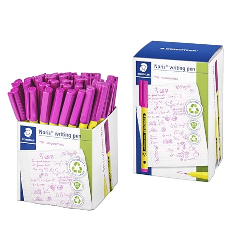 Stylos d'écriture Magenta STAEDTLER Noris 307 pour correction de copies x50