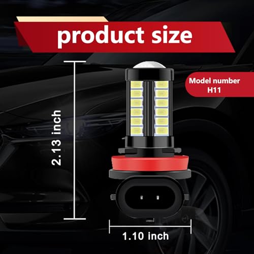 Slykew SLY97 Pack-2 H11/H8 Car Led Fog Light Bulbs thumb #1
