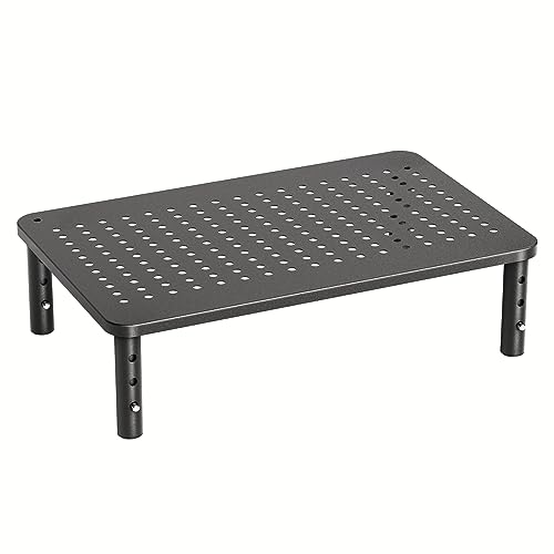 HUANUO Monitor Stand, Monitor Stand Riser 3 Height Adjustable, Monitor Riser with Airflow Vents,...