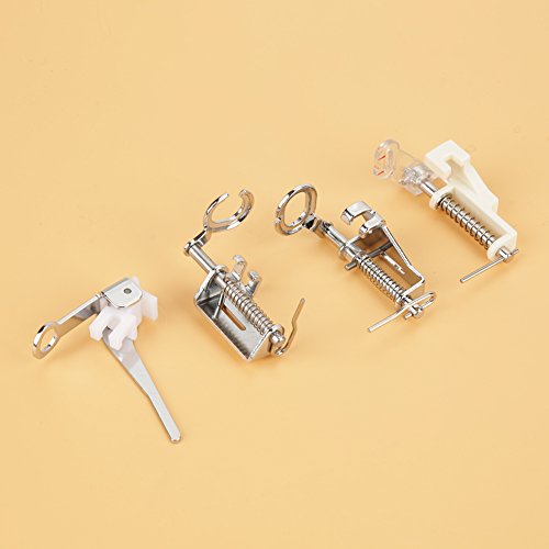 Yosoo Juego 4 Pies Prensatelas Rodillo para Tela Gruesa miniatura 4