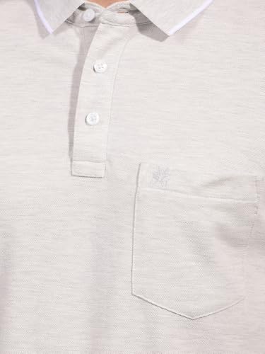 Image of Crimsoune Club Men's Grey Polo Neck T-Shirt