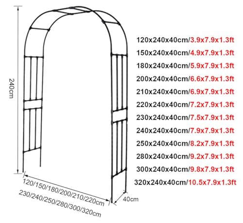 Arche de mariage extérieure en métal et pergola de jardin réglable - 3