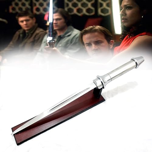 Fhama Empires FH-000X1 Angel Blade, Black Widow Knife, Supernatural Weapon, Star Trek with wooden stand