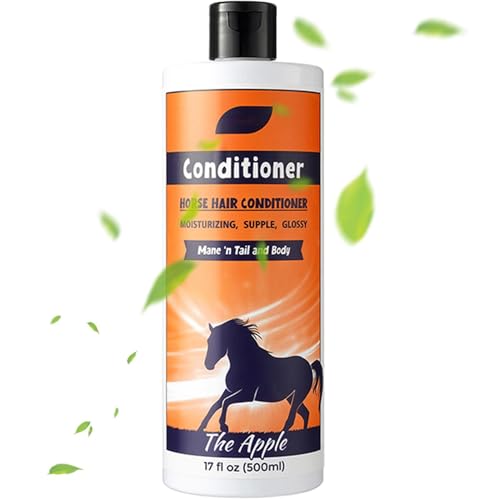 Champú de melena y cola, champú para caballos, champú para cola y melena, acondicionador de 500 ml, accesorios para el cuidado de caballos, limpiador de abrigos para limpieza y acondicionamiento