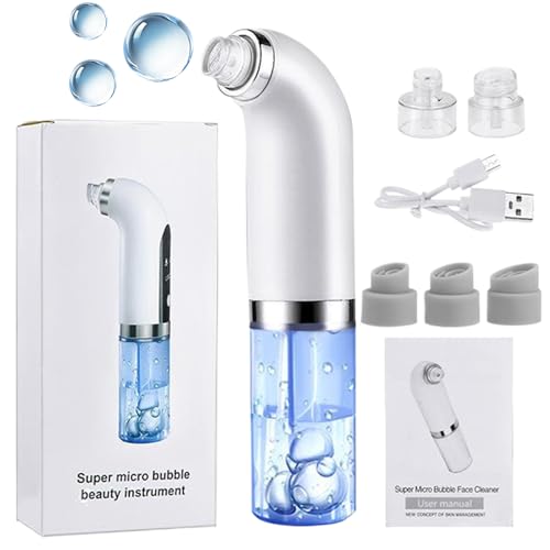 Demsyeq Extractor de poros para cara, limpiador facial, herramienta ajustable de 3 modos, extractor eléctrico para viajes en casa, hombres, nariz, noche, mujeres, uso diario, la mayoría de los tipos