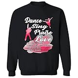 Christian Gifts with Psalm 104 33 Design Perfect for Jesus Lovers Black Muticolor Unisex Sweatshirt