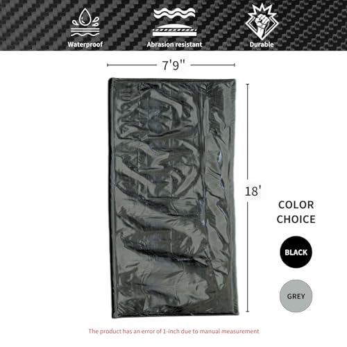 Torcia Tapete de garagem grosso resistente para carros, SUVs e caminhões, 2,4 m x 5,5 m, tapete de c