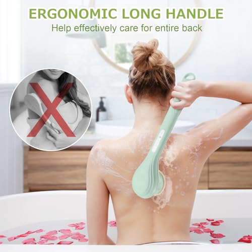 Lingsfire BATH BRUSH Rechargeable Back Scrubber For Shower, Long Handle Exfoliating Bath Brush thumb #6